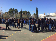 بالصور: تمرين الدفاع المدني في مدرسة أجيال الثانويّة بيافا 